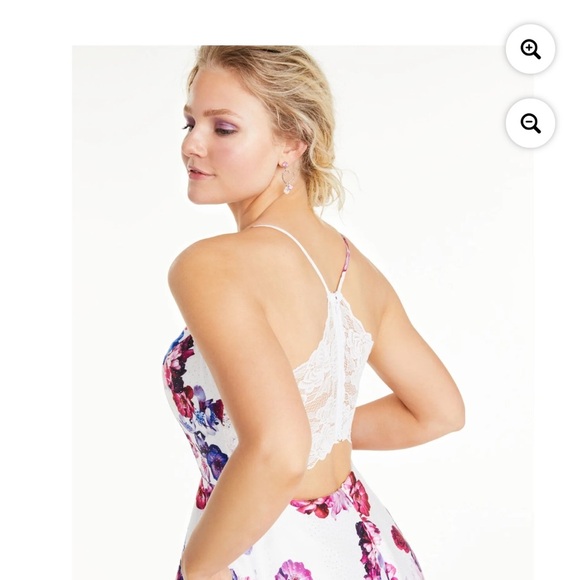 Stunning City Studio Multicolor Floral Gown size 7 P Femme NWT - Picture 2 of 15